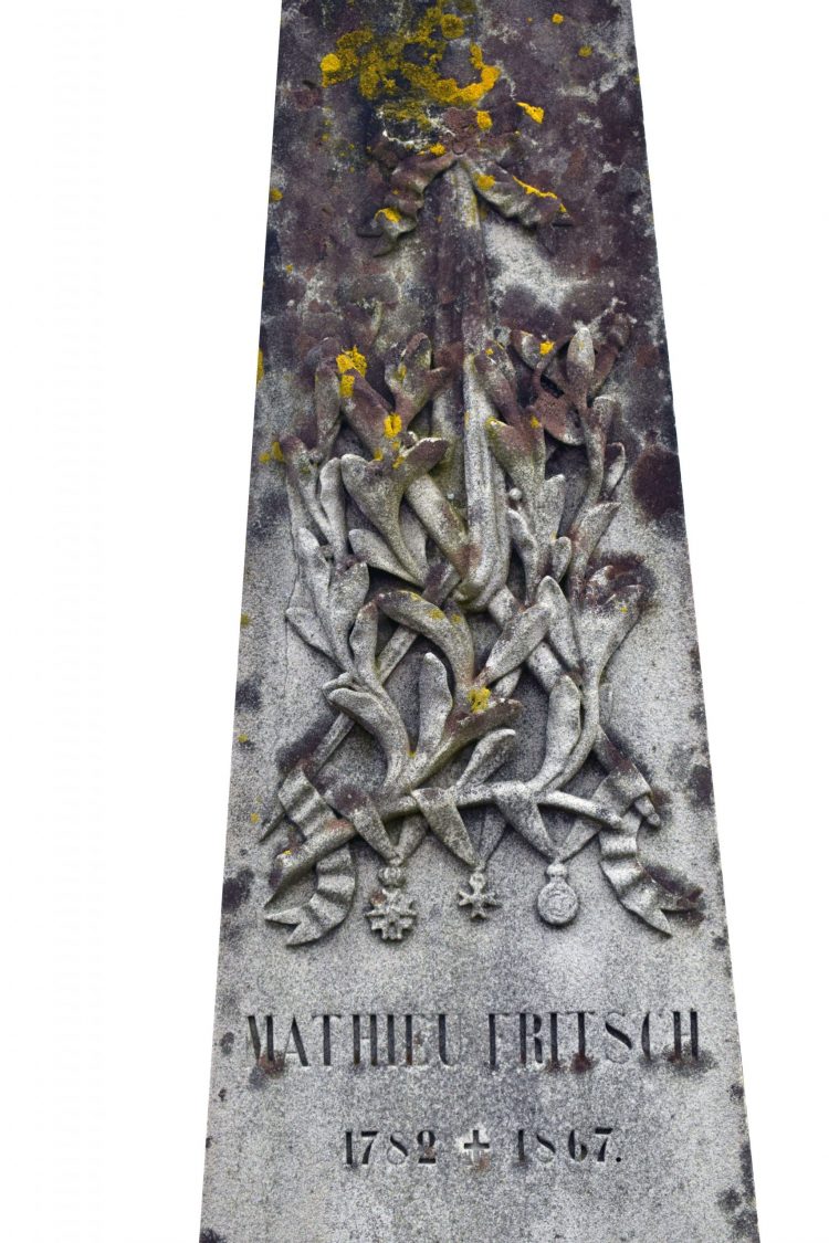 Détail de la tombe de Mathieu FRITSCH
