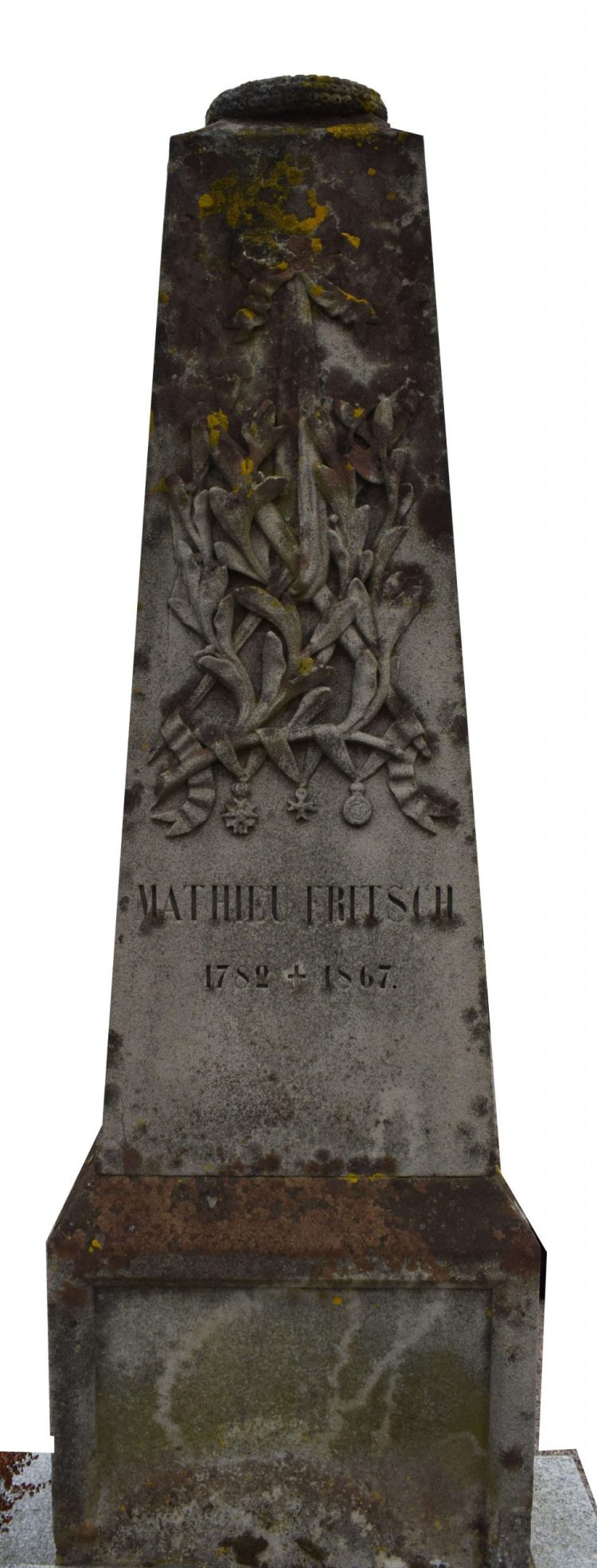 La tombe de Mathieu FRITSCH à Hochfelden